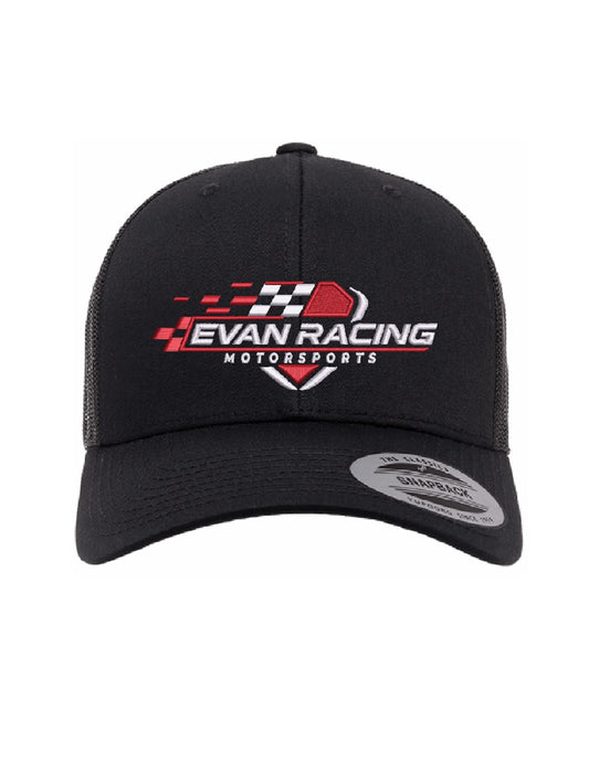 Casquette noire | Collection Evan Racing Rouge