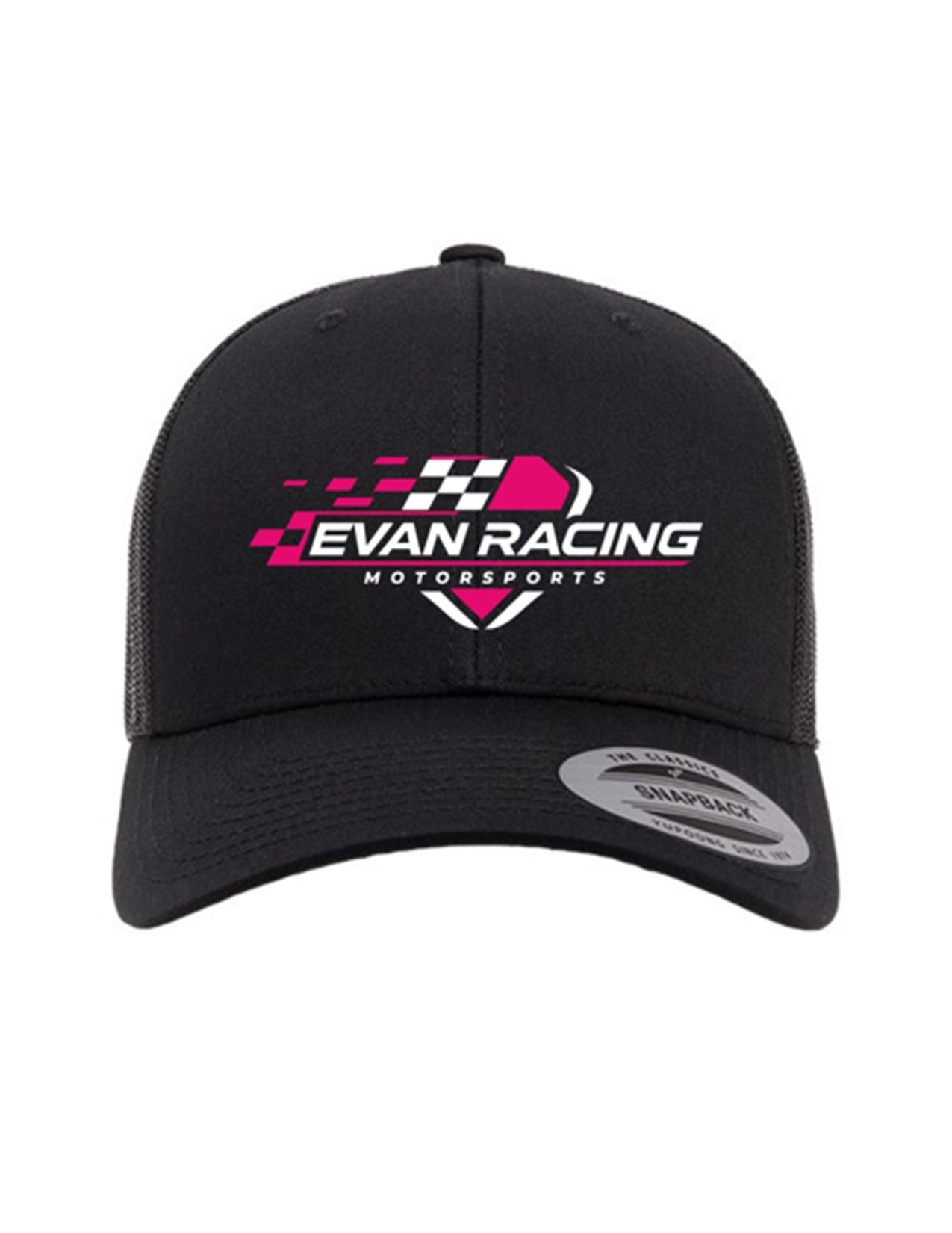 Casquette noire | Collection Evan Racing Rose