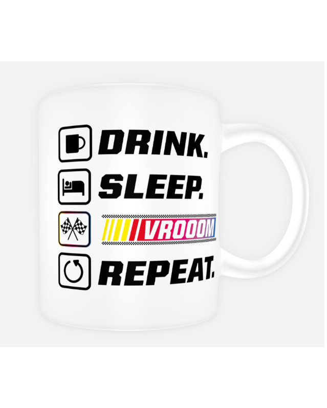 Tasse à café | Collection Drink, Sleep, Vroom, Repeat