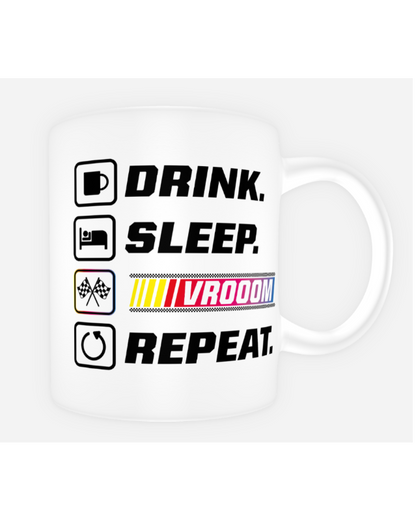 Tasse à café | Collection Drink, Sleep, Vroom, Repeat