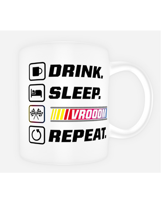 Tasse à café | Collection Drink, Sleep, Vroom, Repeat